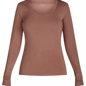 Women's Long Sleeve Brown Top